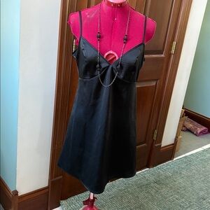 Forever 21 black dress  lingerie mini 
Open back  spaghetti strap V-neck
Size M